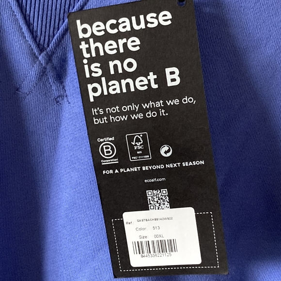 BNWT Ecoalf Men's Sweatshirt - 'Because There Is No Planet B' Slogan - Size XL - Picture 9 of 16